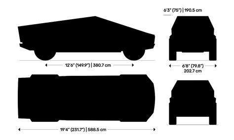 Tesla Cybertruck Dimensions & Drawings | Dimensions.com