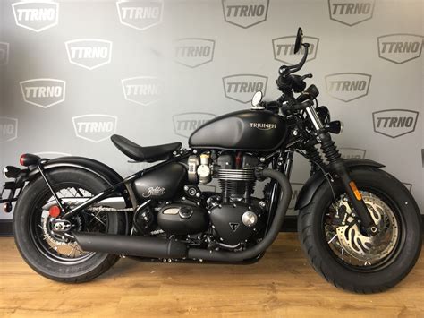 2019 Triumph Bonneville Bobber Black - Matte Black – The Transportation ...