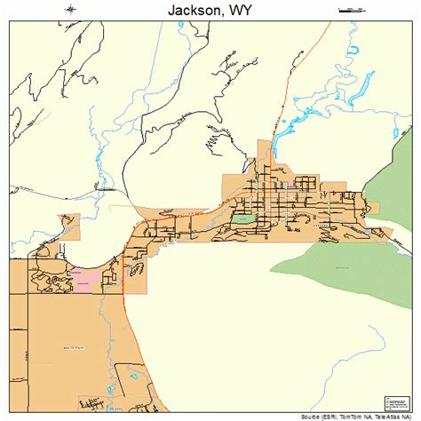 Jackson Wyoming Street Map 5640120