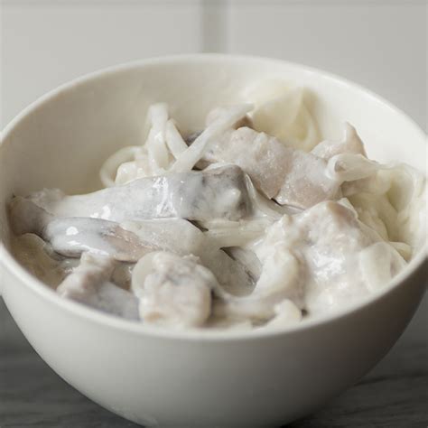 House Pickled Herring with Cream Sauce and Onions - Shelsky's