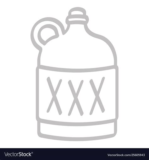 Icon with moonshine bottle Royalty Free Vector Image