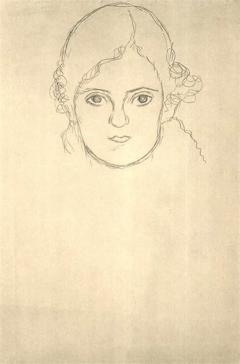 Mädchenkopf2 von Gustav Klimt: hochwertiger Kunstdruck