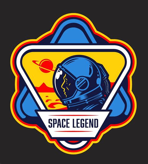 Space emblems | Astronaut art, Logo design creative, Badge design