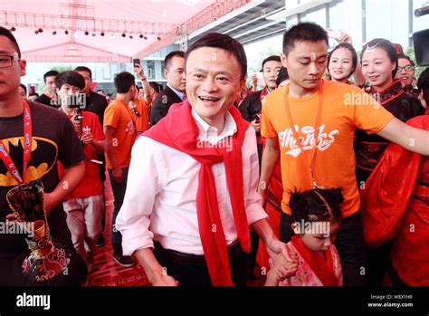 --FILE--Jack Ma Yun, Chairman of Alibaba Group, arrives for a collective wedding ceremony of his ...