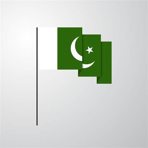 Pakistan waving Flag creative background 19641212 Vector Art at Vecteezy