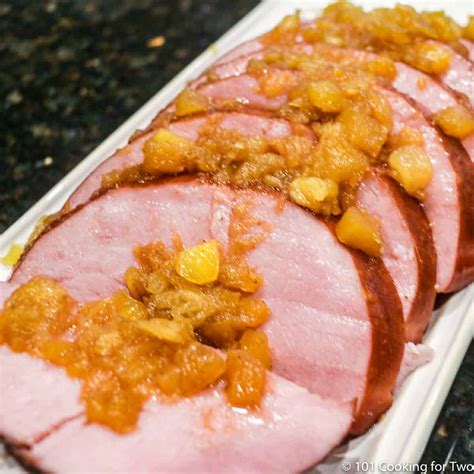 Smaller Crock Pot Honey Glazed Ham | 101 Cooking For Two