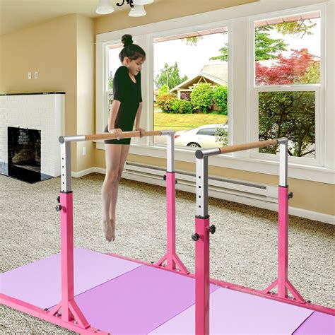 Kids Adjustable Width & Height Gymnastics Parallel Bars | Gymnastics bars for home, Gymnastics ...