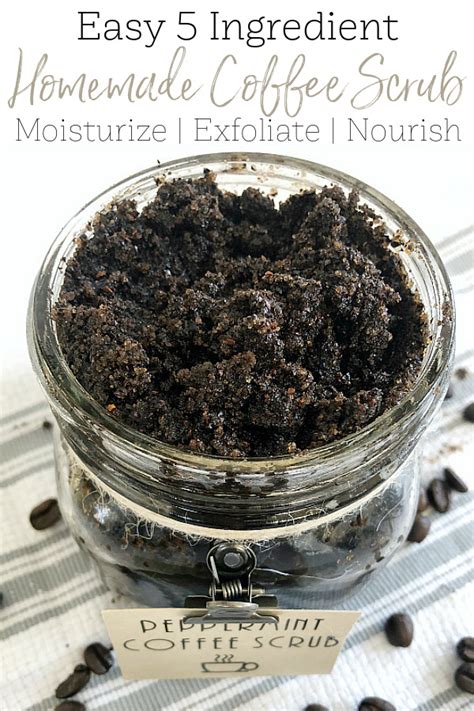 DIY Coffee Scrub Recipe - Lemons, Lavender, & Laundry