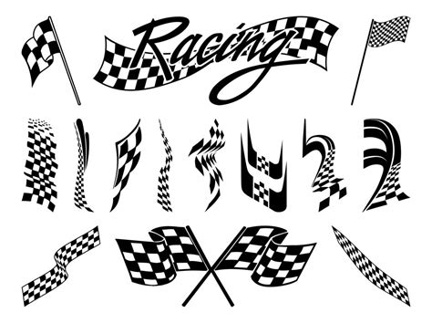 Race Car Flag SVG