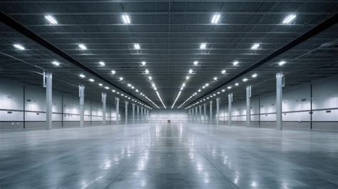 Premium AI Image | Warehouse or industry building interior