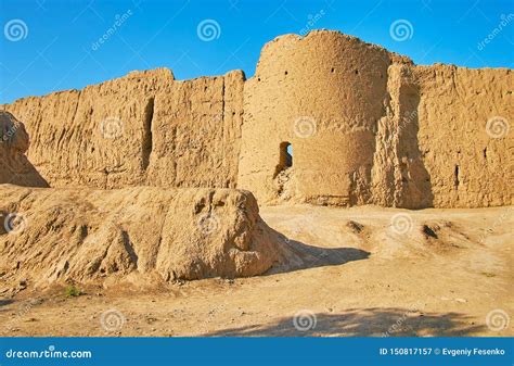 Ancient Defensive Architecture of Persia, Kashan, Iran Stock Image - Image of citadel, persia ...