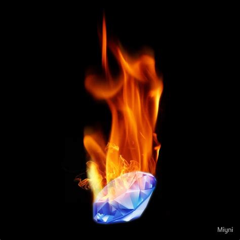 "Diamond on Fire" by Miyni | Redbubble