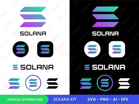 Solana SVG Solana PNG Solana Vector Kit Solana Logo | Etsy Singapore