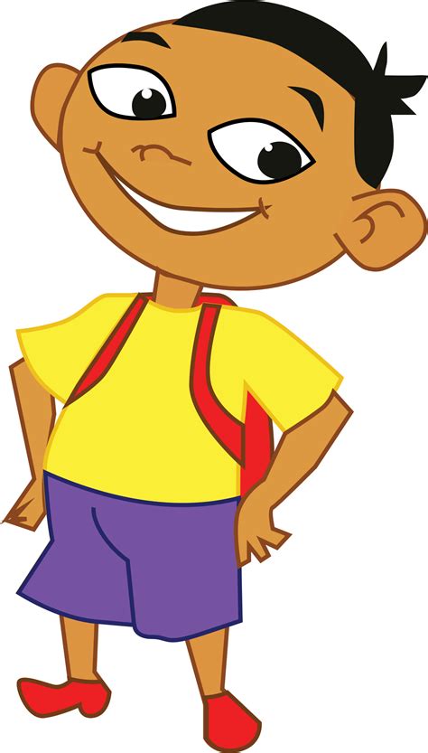 Download HD Child Clipart Backpack - Funny Cartoon Boy Png Transparent PNG Image - NicePNG.com