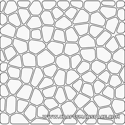 Mathematical 2D pattern, Voronoi 2D (with rounded corners & offset ...