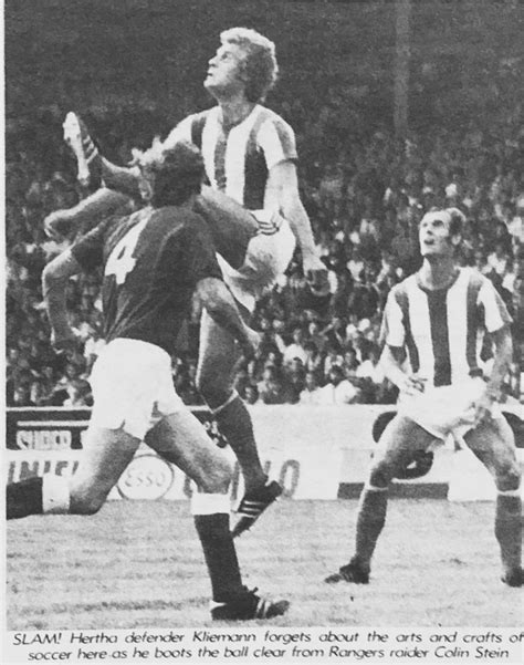 Rangers v Hertha Berlin 4 August 1975 - The Rangers Archives