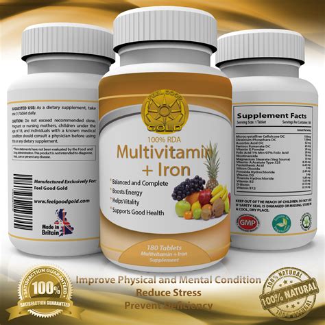 Multivitamins + Iron | Feel Good Gold