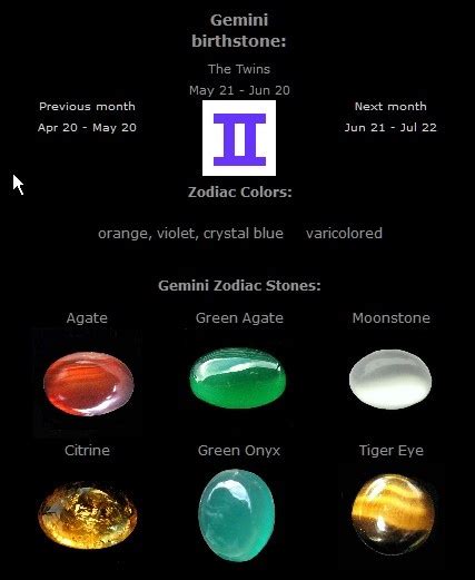 Gemini birthstones | June | Zodiac stones & jewellery | Pinterest | Jewellery, Gemini and ...