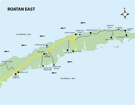 Roatan Maps | Roatan Honduras Travel Guide