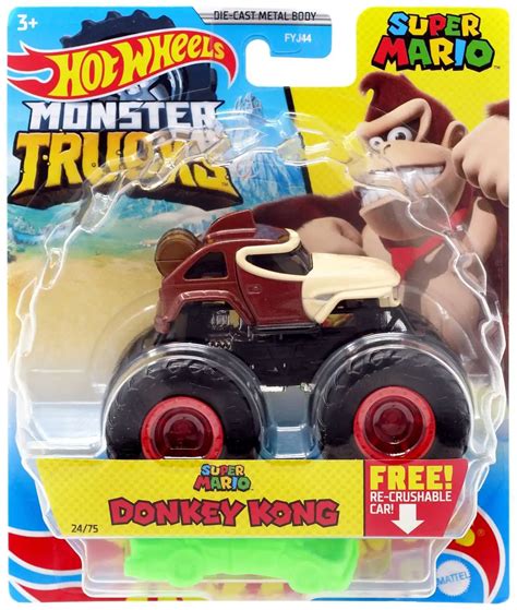 Hot Wheels Monster Trucks Super Mario Donkey Kong, Giant Wheels, Inclu Nozlen Toys | atelier ...