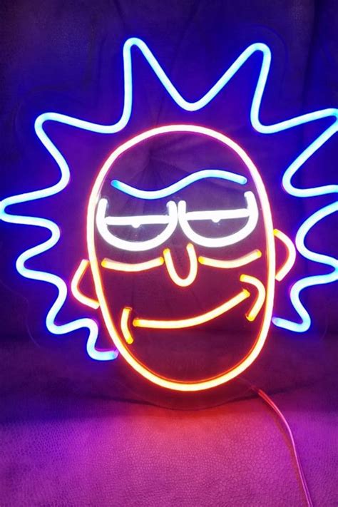 Rick And Morty Custom Neon Sign Hand Made Rick And Morty To Order Neon ...