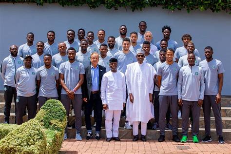 More photos from President Buhari's meeting with the Super Eagles squad