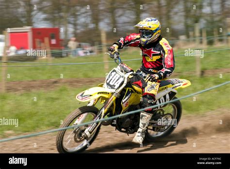 Motocross riders during race Stock Photo - Alamy