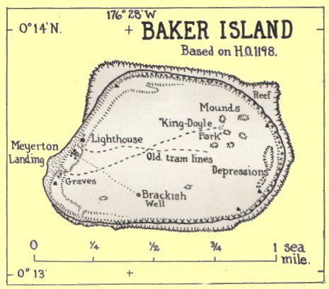 Old map of Baker Island. Baker Island old map | Vidiani.com | Maps of ...