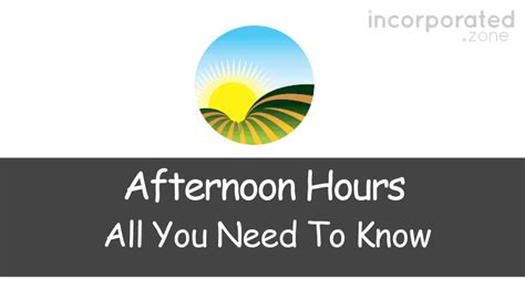 What Are Afternoon Hours (Explained: All You Need To Know)