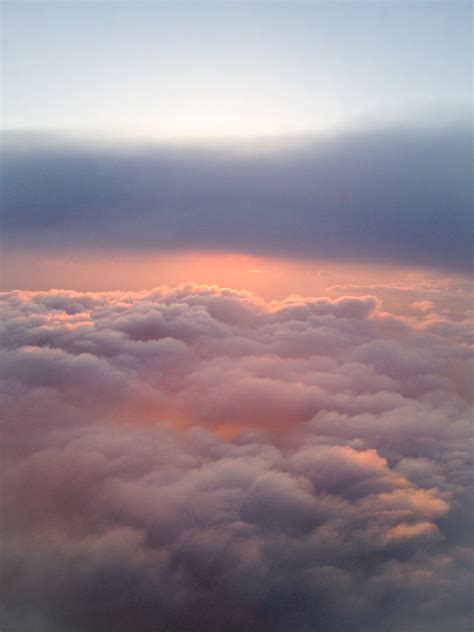 Sunset above the clouds - May 2014 - Northbound from Miami