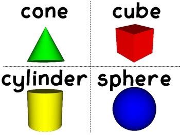 3d Shapes Flash Cards by Original Educator | Teachers Pay Teachers