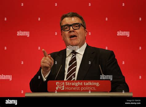 Tom Watson gives his speech at the Labour Party Conference in Brighton 2015 Stock Photo - Alamy