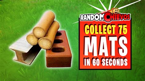 Collect 75 of each Material FAST WAY to collect Mats Wood/Stone/Metal in 60 Seconds (Fortnite ...