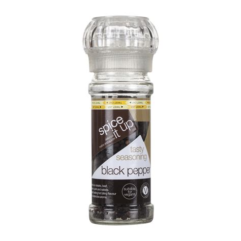 Black Pepper Grinder with Black Pepper