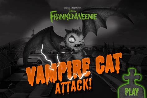 🕹️ Play FrankenWeenie Vampire Cat Attack Game: Free Online Franken ...