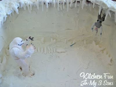 Planet Hoth Wampa Cake...Star Wars! - Kitchen Fun With My 3 Sons