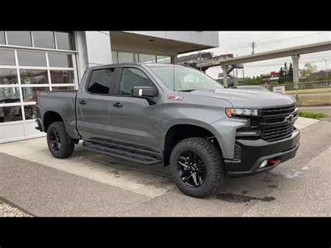 Gray 2020 Chevrolet Silverado 1500 Trail Boss LT Review - GSL GM City - Calgary - YouTube