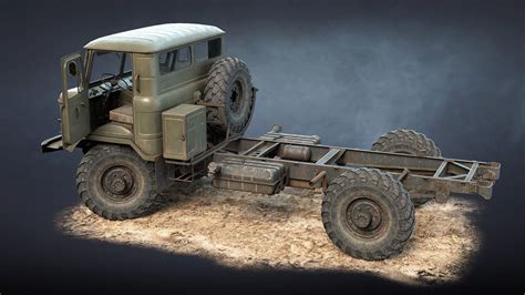 GAZ-66 Truck Game Ready 3D model - TurboSquid 2054446