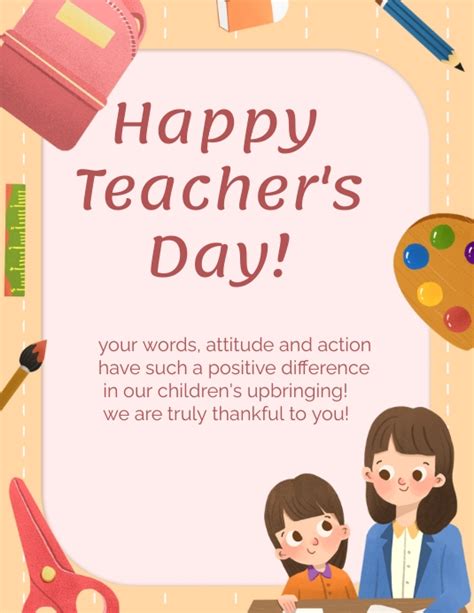 Copy of Happy teacher day template | PosterMyWall