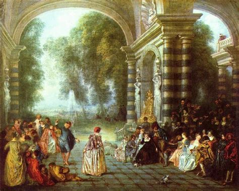 The Pleasures of the Ball - Jean-Antoine Watteau. | Rococo art, Baroque art, Art