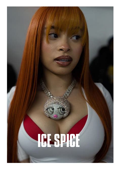 ice spice music poster wall art print room decor female rapper hiphop vinyl album cover artwork ...