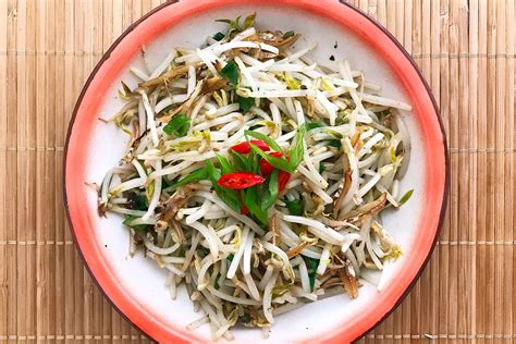 Stir Fried Bean Sprouts with Anchovies | Asian Inspirations