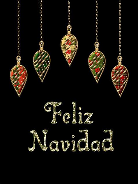 "Merry Christmas in Spanish Feliz Navidad" Posters by David Dehner ...