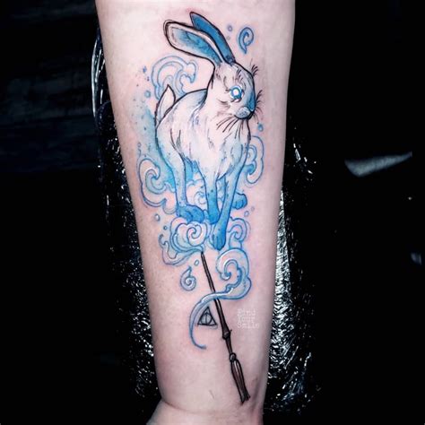 Deathly Hallows Patronus Tattoo - Wiki Tattoo