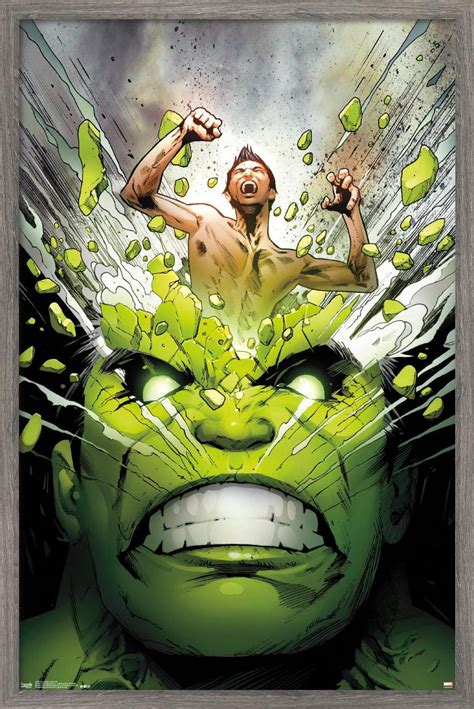 Marvel Comics - The Incredible Hulk - Cover #171 Wall Poster, 14.725" x 22.375", Framed ...