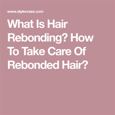 Hair Rebonding: What Is It, Risks, And 13 Tips To Follow | Rebonded ...