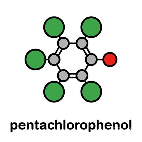 Pentachlorophenol Pesticide Molecule Photograph by Molekuul/science Photo Library - Fine Art America