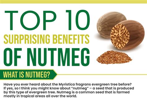 Top 10 surprising benefits of Nutmeg | Nutmeg, Benefit, Health