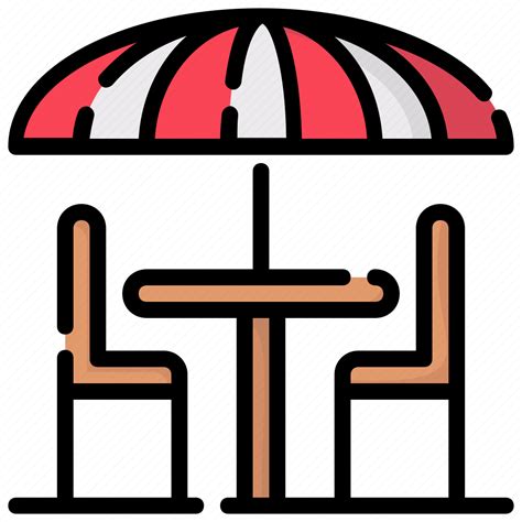 Garden, table, umbrella, furniture icon - Download on Iconfinder