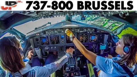 Piloting the Boeing 737-800 out of Brussels | Cockpit Views - YouTube